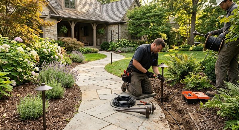Garden Lighting Installation in Alpharetta, GA